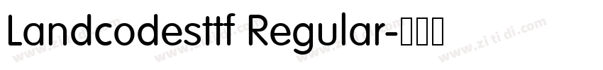Landcodesttf Regular字体转换
